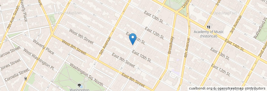 Mapa de ubicacion de Institute of Audio Research en ایالات متحده آمریکا, New York, نیویورک, New York County, Manhattan.
