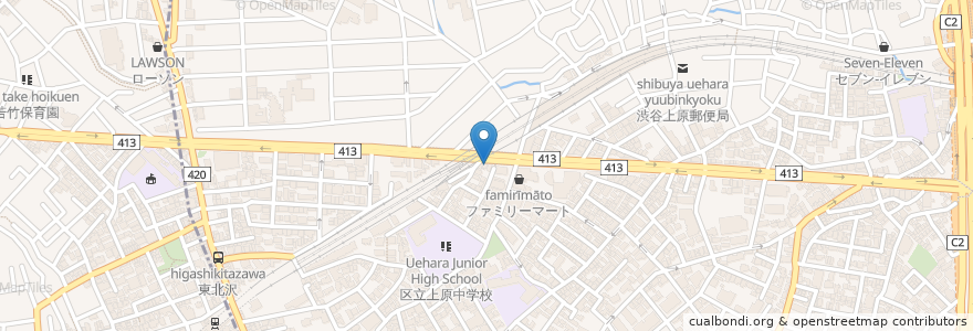 Mapa de ubicacion de たぐち歯科医院 en 日本, 东京都/東京都, 渋谷区.