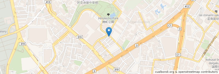 Mapa de ubicacion de Fray's Famous Pizzeria en Japan, Tokio, 港区.