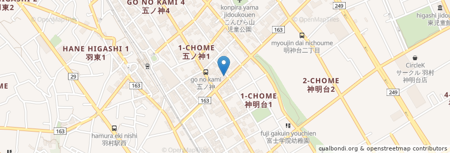 Mapa de ubicacion de 小僧寿し en Giappone, Tokyo, 羽村市.