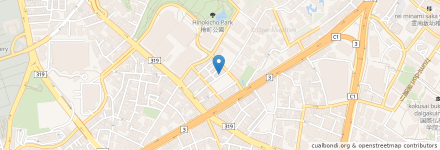 Mapa de ubicacion de 松井歯科 en 일본, 도쿄도, 미나토.