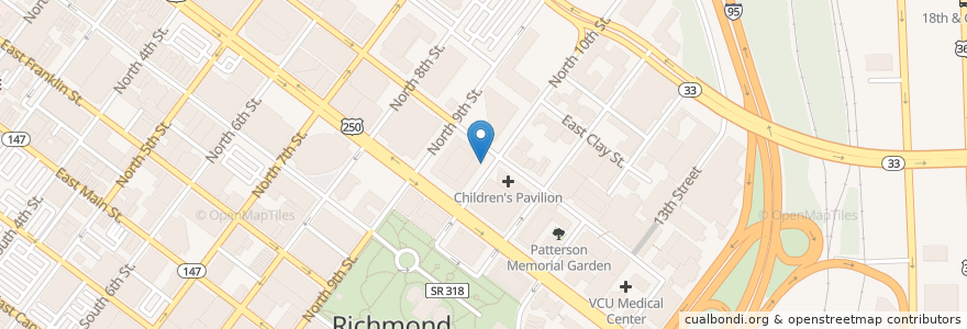 Mapa de ubicacion de City of Richmond Payment Drop Box en 미국, 버지니아, Richmond City.
