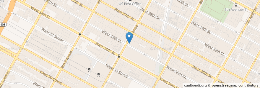 Mapa de ubicacion de Andrews Coffee Shop en Estados Unidos De América, Nueva York, Nueva York, New York County, Manhattan, Manhattan Community Board 5, Manhattan Community Board 4.