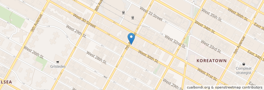 Mapa de ubicacion de fresh&co en États-Unis D'Amérique, New York, New York, New York County, Manhattan, Manhattan Community Board 5, Manhattan Community Board 4.