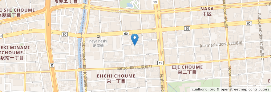 Mapa de ubicacion de 岡田クリニック en Giappone, Prefettura Di Aichi, 名古屋市.