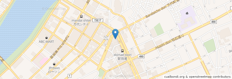 Mapa de ubicacion de ビストロ仁 en اليابان, 新潟県, 新潟市, 中央区.