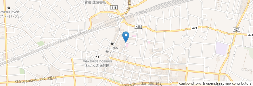 Mapa de ubicacion de 鶴町クリニック en Japonya, 東京都, 世田谷区.