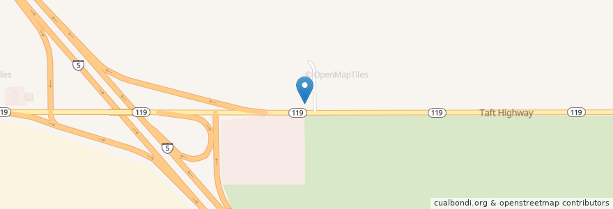 Mapa de ubicacion de Mobil en ایالات متحده آمریکا, کالیفرنیا, Kern County.