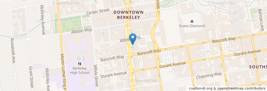 Mapa de ubicacion de Tupper & Reed en United States, California, Alameda County, Berkeley.