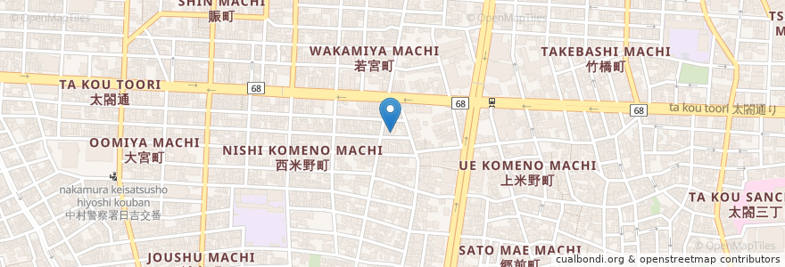 Mapa de ubicacion de 了専寺 en Japan, 愛知県, Nagoya, 中村区.