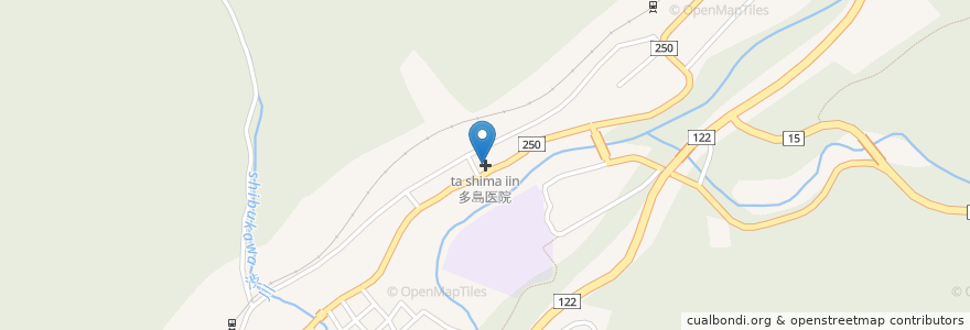 Mapa de ubicacion de 多島医院 en Japão, 栃木県, 日光市.