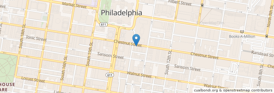 Mapa de ubicacion de Brü Craft & Wurst en 美利坚合众国/美利堅合眾國, 宾夕法尼亚 / 賓夕法尼亞州, Philadelphia County, 費城.