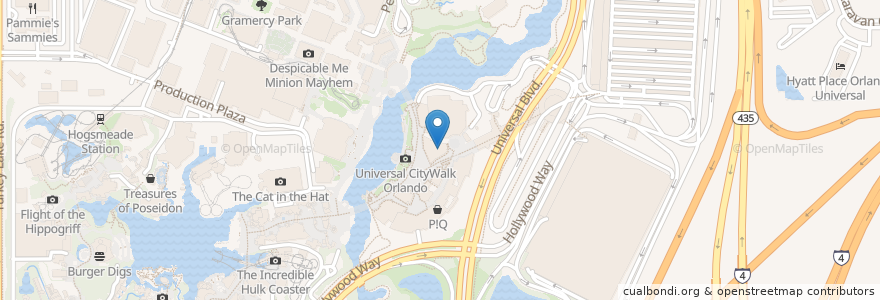 Mapa de ubicacion de Panda Express en United States, Florida, Orange County, Orlando.