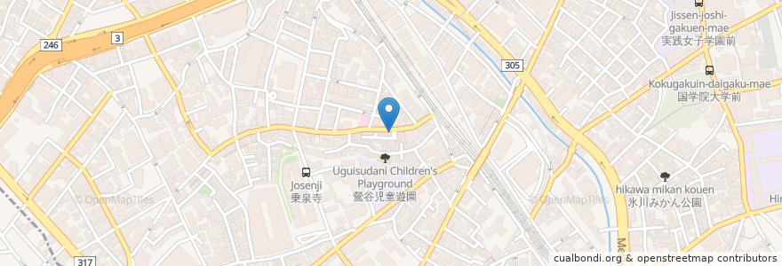 Mapa de ubicacion de 医歯専門学校 メルリックス学園 en Japão, Tóquio, 渋谷区.