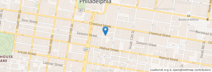 Mapa de ubicacion de Time en United States, Pennsylvania, Philadelphia County, Philadelphia.