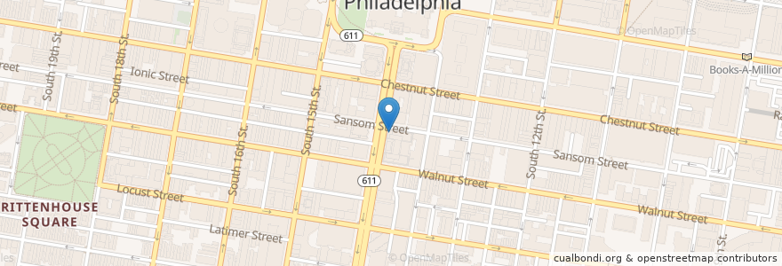 Mapa de ubicacion de Wells Fargo en États-Unis D'Amérique, Pennsylvanie, Philadelphia County, Philadelphia.