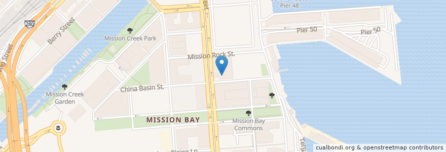 Mapa de ubicacion de SFPD Southern Police Station en Estados Unidos Da América, Califórnia, São Francisco, São Francisco.