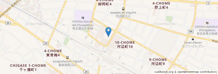 Mapa de ubicacion de 東京厚生信用組合 青梅支店 en Jepun, 東京都, 青梅市.