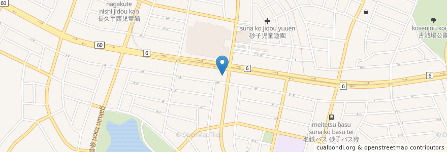 Mapa de ubicacion de Esso en 日本, 愛知県, 長久手市.