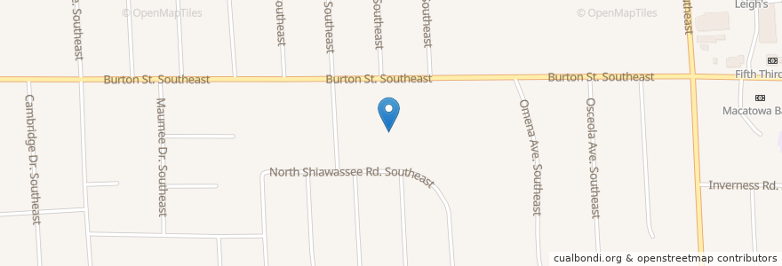 Mapa de ubicacion de Shawnee Park School en アメリカ合衆国, ミシガン州, Kent County, Grand Rapids.