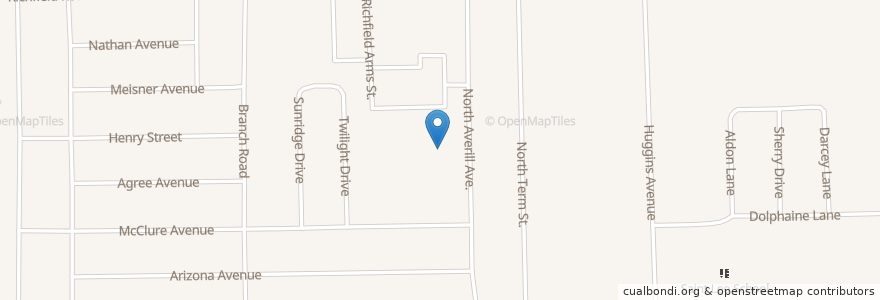 Mapa de ubicacion de Sobey School en Estados Unidos De América, Míchigan, Genesee County, Flint.