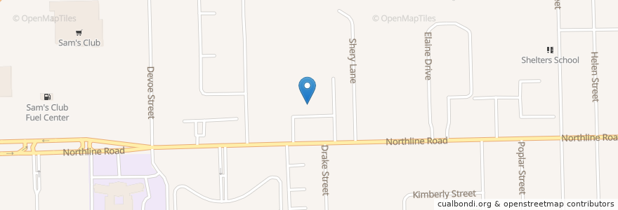 Mapa de ubicacion de Creative Montessori Academy en Vereinigte Staaten Von Amerika, Michigan, Wayne County, Southgate.