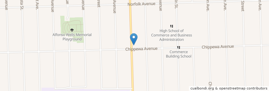 Mapa de ubicacion de Wyoming Avenue Church of Christ en United States, Michigan, Wayne County, Detroit.