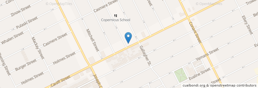 Mapa de ubicacion de Horizon Alternative High School en アメリカ合衆国, ミシガン州, Wayne County, Detroit, Hamtramck.