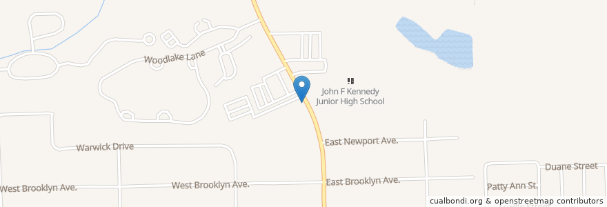 Mapa de ubicacion de Baldwin Road Church Academy en الولايات المتّحدة الأمريكيّة, ميشيغان, Oakland County, Pontiac.