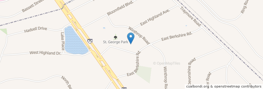 Mapa de ubicacion de Saint George Hellenic Orthodox Church en 미국, 미시간, Oakland County, Pontiac.