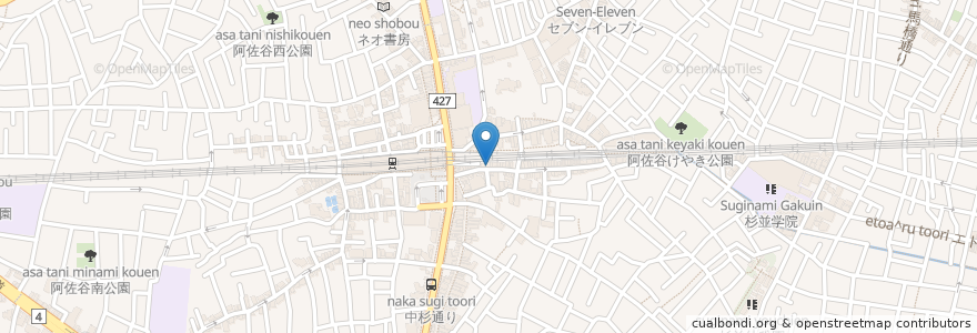 Mapa de ubicacion de KUMARI en Japan, Tokyo, Suginami.