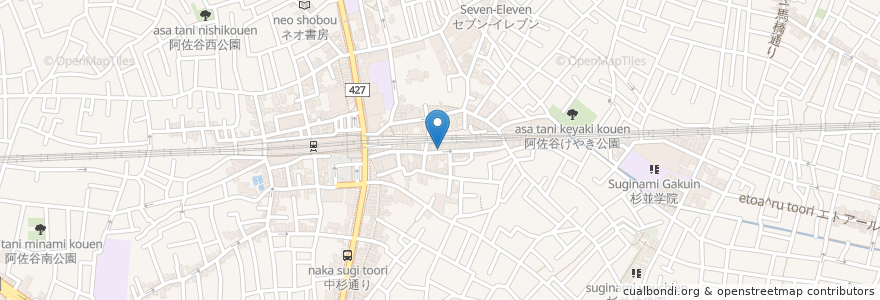 Mapa de ubicacion de SNACK くみ en اليابان, 東京都, 杉並区.