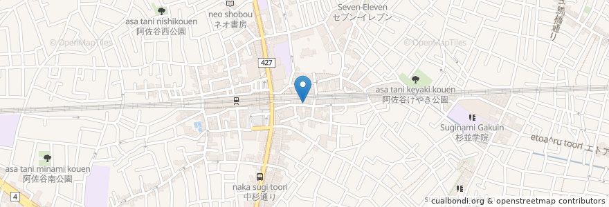 Mapa de ubicacion de にごう en Jepun, 東京都, 杉並区.