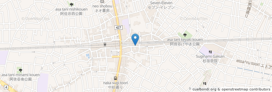 Mapa de ubicacion de サバイティー en Japan, 東京都, 杉並区.