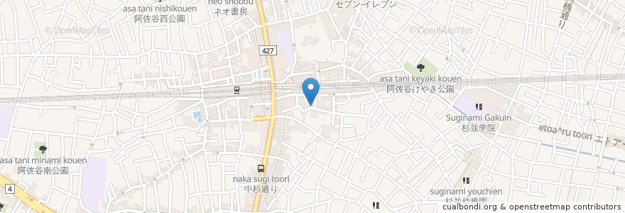 Mapa de ubicacion de スナック のん en اليابان, 東京都, 杉並区.