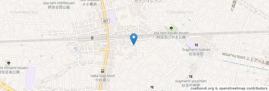 Mapa de ubicacion de スナック ラスベガス en اليابان, 東京都, 杉並区.