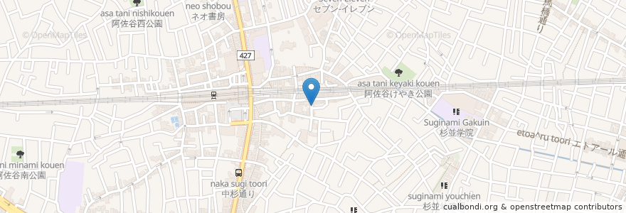 Mapa de ubicacion de バルト en 日本, 东京都/東京都, 杉並区.