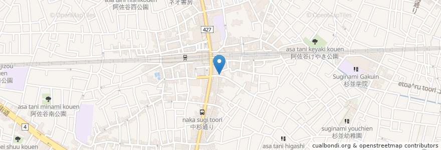 Mapa de ubicacion de 五右衛門 en 日本, 东京都/東京都, 杉並区.