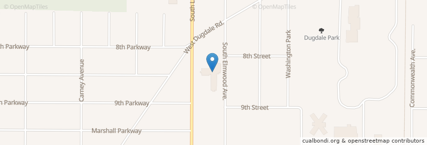 Mapa de ubicacion de Lyon Magnet Elementary School en Stati Uniti D'America, Illinois, Waukegan.