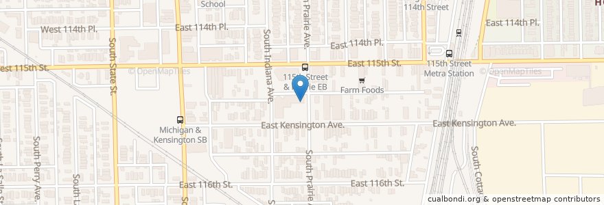 Mapa de ubicacion de Saint Anthony's School en Amerika Birleşik Devletleri, Illinois, Chicago.