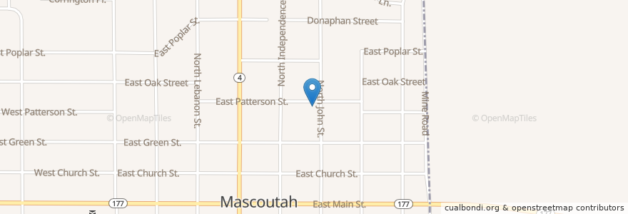 Mapa de ubicacion de Holy Childhood of Jesus Catholic School en United States, Illinois, Mascoutah.