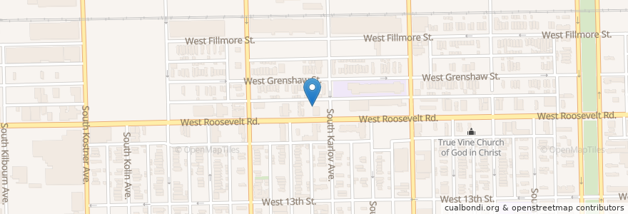 Mapa de ubicacion de New Mount Pleasant Missionary Baptist Church en Amerika Syarikat, Illinois, Chicago.