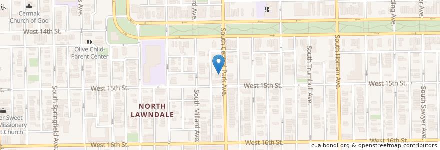 Mapa de ubicacion de Holy Ground Missionary Baptist Church en Estados Unidos De América, Illinois, Chicago.