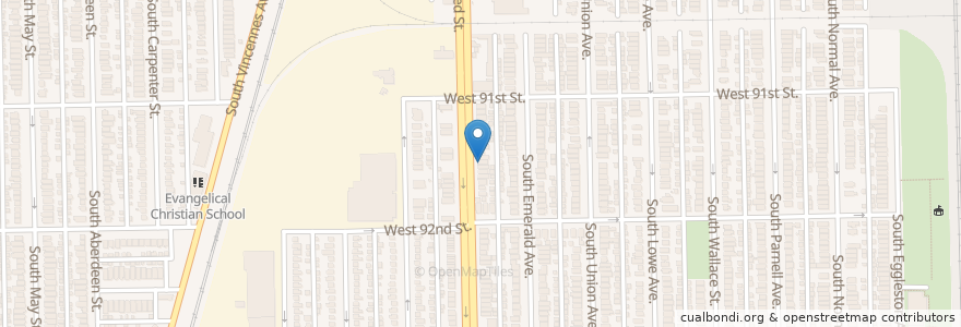 Mapa de ubicacion de Greater Mount Bethel Missionary Baptist Church en Stati Uniti D'America, Illinois, Chicago.