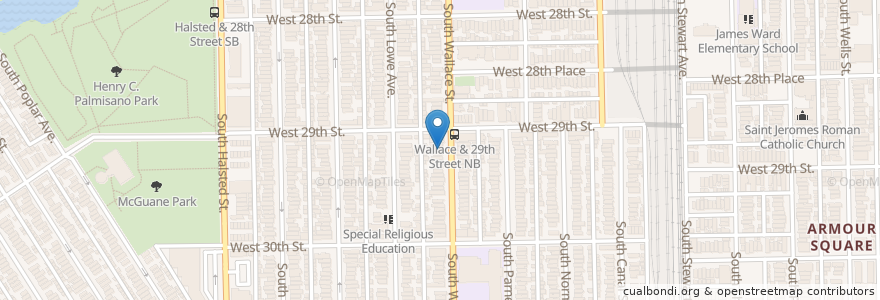 Mapa de ubicacion de Victory Bible Church en Amerika Syarikat, Illinois, Chicago.