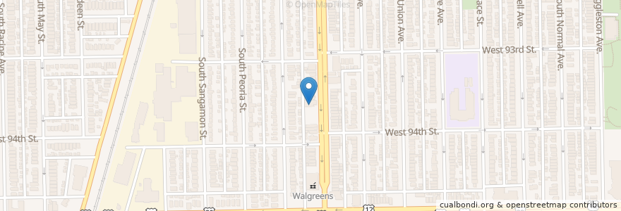 Mapa de ubicacion de Baptist Church Without a Spot or Wrinkle en Estados Unidos De América, Illinois, Chicago.