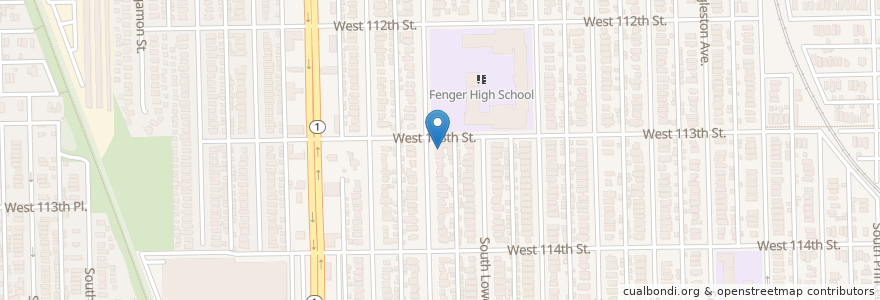 Mapa de ubicacion de Lilydale First Baptist Church en Estados Unidos Da América, Illinois, Chicago.
