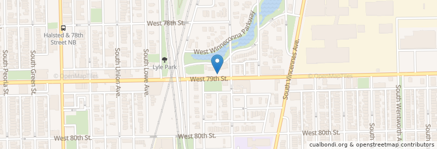 Mapa de ubicacion de Mount Hermon Missionary Baptist Church en Amerika Syarikat, Illinois, Chicago.