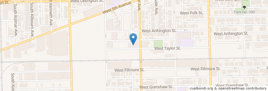 Mapa de ubicacion de First Corinthians Missionary Baptist Church en Amerika Syarikat, Illinois, Chicago.