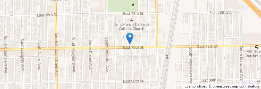 Mapa de ubicacion de Grace Eden Baptist Church en Vereinigte Staaten Von Amerika, Illinois, Chicago.